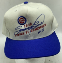 Vintage 1998 Chicago Cubs Sammy Sosa Historic Season #21 MLB Mens Snapback Hat - £22.06 GBP