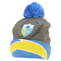 Los Angeles Chargers Cuffed Knit Beanie Hat Ski Cap W/Pom Mitchell And Ness NWT - £14.86 GBP