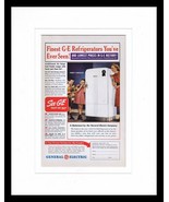 ORIGINAL Vintage 1940 General Electric Refrigerator 11x14 Framed Adverti... - £38.94 GBP