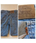 VTG Levis 512 Straight Leg Jeans Womens 12 Reg USA Made Orange Tab 31355... - $50.08 CAD