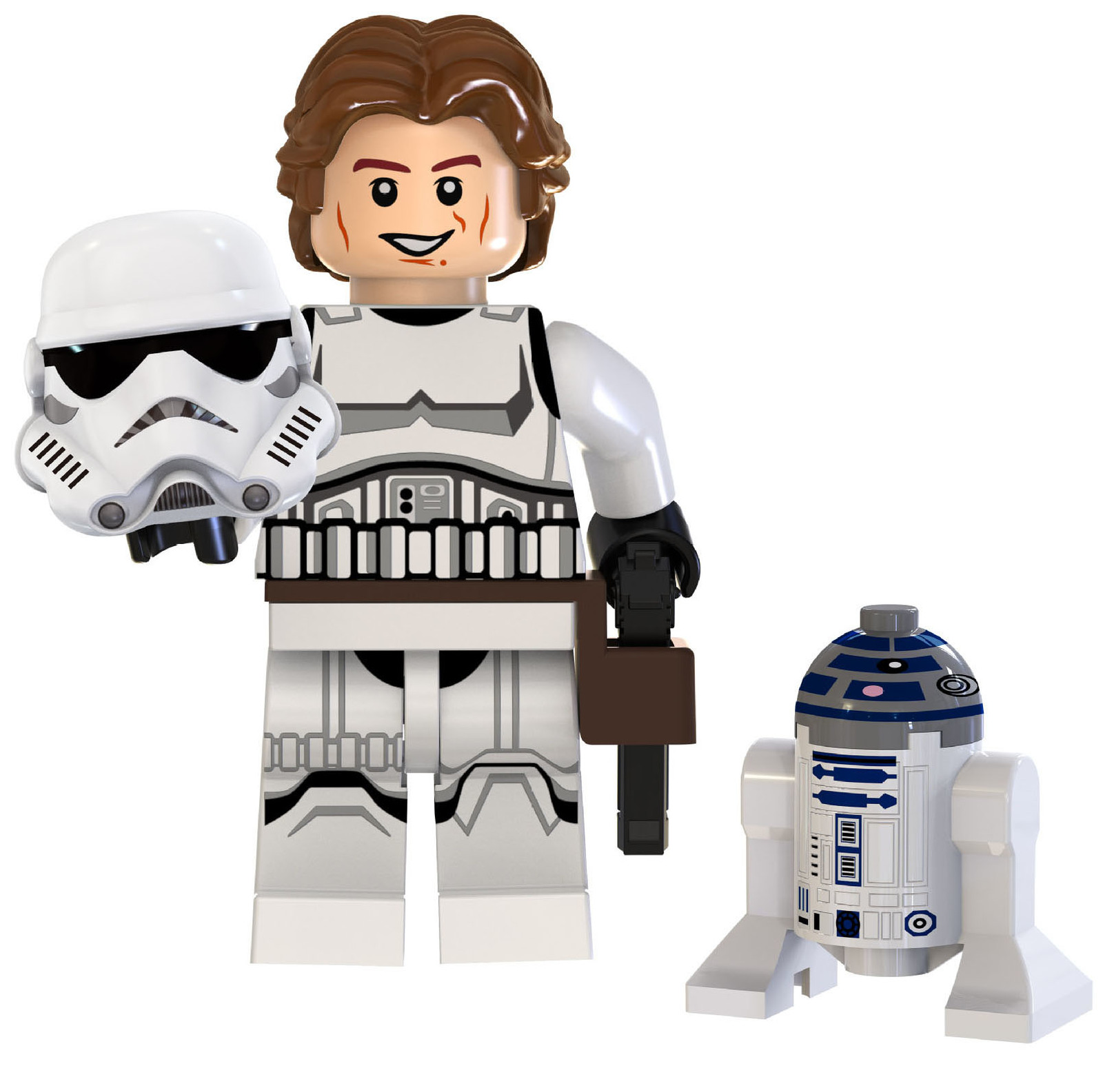 1pcs Han Solo Star Wars Custom Minifigure Toys Gift