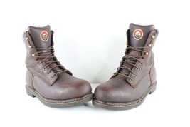 Irish Setter Mens Size 13 D Leather Farmington Work Lace Up Boots Brown - $138.55