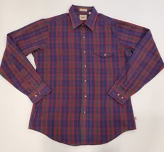 Lee Multi-Color Plaid Long Sleeve Button Down Shirt Men&#39;s Size L Vintage - £15.37 GBP