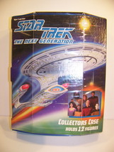 Star Trek The Next Generation Collectors Case W/ 28 Figures 14 Cards Accessories - $134.98