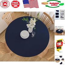 Navy Spandex Tablecloth 48-Inch - Secure Fit for Dining &amp; Events - $526.10 MXN