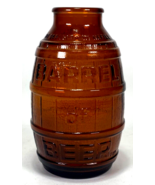 Vintage Brown Glass BARREL OF BEER Bottle (12 Oz.) - $6.35