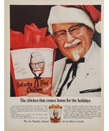 1967 Print Ad Kentucky Fried Chicken Colonel Sanders Finger Lickin Good - £21.92 GBP