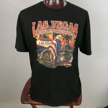 Harley Davidson Last Vegas Strip Sign Mens Graphic T Shirt  - $29.69