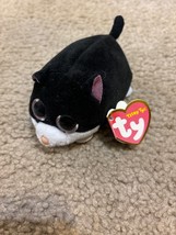 TY Beanie Boos Teeny Tys Cara Black Cat Stackable Plush Stuffed Animal T... - $14.01