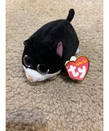 TY Beanie Boos Teeny Tys Cara Black Cat Stackable Plush Stuffed Animal T... - £11.01 GBP