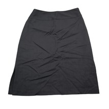 Banana Republic Skirt Womens 2 Black Side Slit Zip Stretch Straight Pencil - £20.60 GBP