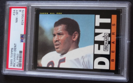 1985 Topps #24 Richard Dent Rookie Chicago Bears Football Card PSA 8 NM-MT - £51.94 GBP