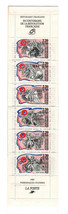 FRANCE 1989 VF MNH Complete Booklet of 6 Stamps +2 labels Scott# B607a CV 6.60$ - £5.07 GBP