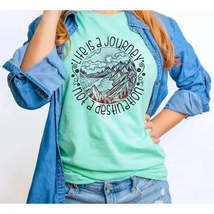 Journey On Graphic Tee - Sizes S-3x! Embrace The Adventure! - $35.95+