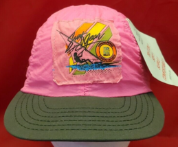 Vintage Surf Gear Youth Neon Pink Adjustable Nylon Hat Made in USA NWT - £15.65 GBP