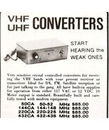 1975 Janel Laboratories VHF UHF Converters Advertisement Electronics C82QST - €17,17 EUR