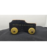 Vintage Strombecker Wood Train Tender Rock Island FOR PARTS Missing Whee... - $214.61 MXN