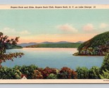 Rogers Rock E Scorrimento Lago George New York Ny Unp Non Usato Lino Pos... - $4.03