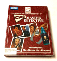 $24.99 Vintage 80s Clue Master Detective 5.25&quot; Virgin Interactive MS-DOS PC IBM - £8.56 GBP