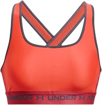 Under Armour Crossback Mid Impact Sports Bra Womens M Orange NEW - £26.01 GBP