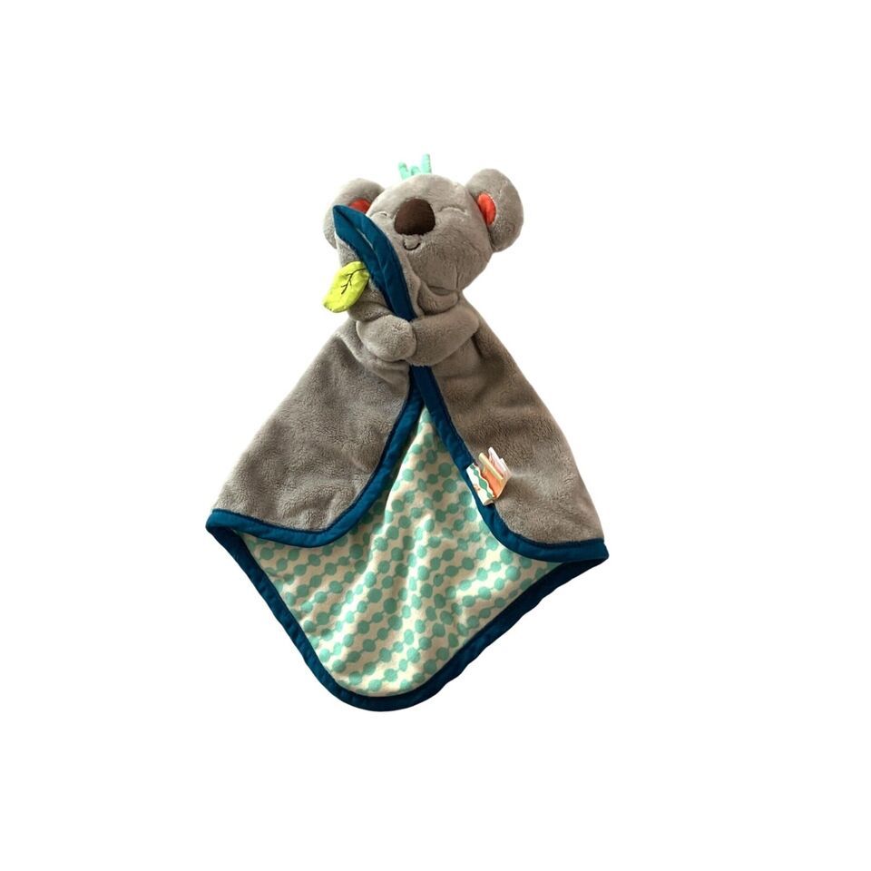 B Baby BToys Koala Bear Lovey Security Blanket Gray Plush Toy - $8.38