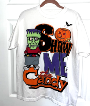 Vintage Halloween Show Me The Candy Shirt Size L - £38.16 GBP