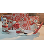 Coca-Cola Always Ice Fishing, Snow Boarding and Ice-Skating Ceramic Pola... - $39.59