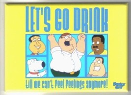 The Family Guy Tv Series Peter Let&#39;s Go Drink Magnet, New Unused - £3.08 GBP