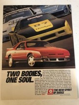 New Spirit Of Dodge Car Vintage Print Ad pa10 - $8.90