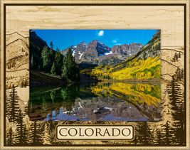 Colorado Laser Engraved Wood Picture Frame (5 x 7) - £24.77 GBP