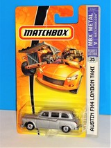 Matchbox 2006 MBX Metal #35 Austin FX4 London Taxi Mtflk Silver - £3.89 GBP