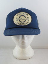 Vintage Patched Trucker Hat - Arctic Gear Copmonents Round Patch -Adult Snapback - £27.68 GBP