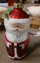 Ashland Brand Santa Glass Christmas Ornament - £7.12 GBP