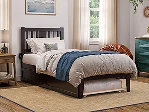 AFI, Tahoe Solid Wood Platform Bed with Twin XL Trundle and Attachable U... - $550.99