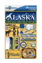 Alaska 3d Scrapbook Stickers - Jet Setters by Reminisce - $5.34