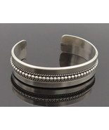 RON Y. NAVAJO 925 Silver - Vintage Beaded &amp; Twisted Rope Cuff Bracelet -... - €144,34 EUR