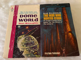 Dean Mc Laughlin The Man Who Wanted Stars &amp; Dome World Pulp Paperbacks Both 1st - £7.47 GBP