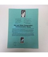 USPS Souvenir First Day Of Issue Stamp 2/6/84 Soil &amp; Water Conservation ... - $6.92