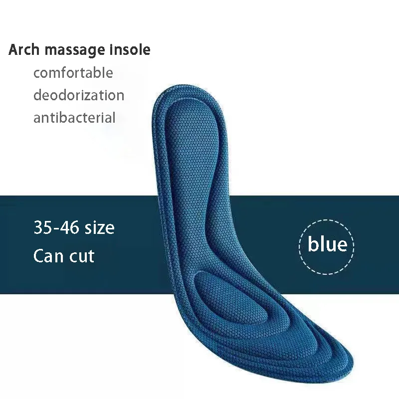 Best Sneakers 4D Memory Foam Orthopedic Insoles For Shoes Nano Antibacterial Deo - £41.15 GBP