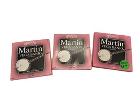 Banjo Strings 3 Boxes Martin Vega Light Gauge Nickel Wound V700 .009 - .020 - £21.44 GBP