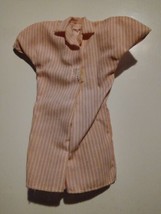 Vintage BARBIE HEART FAMILY BATH TIME MOM ROMPER (OUTFIT ONLY) STRIPED PINK - $7.69