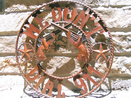 Plasma Metal Art Iron Cutout We Don&#39;t Dial 911 Sign 22 inches - £97.93 GBP