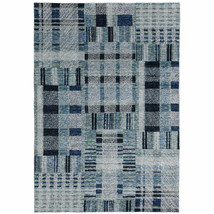 10' X 13' Blue Geometric Power Loom Area Rug - $2,302.96 CAD