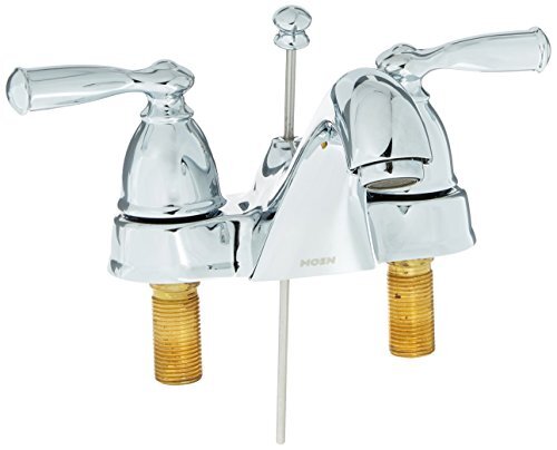 Moen WS84912 Two-Handle Low Arc Bathroom Faucet, Chrome - $87.65