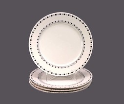 Four Sango Intrigue 8398 large dinner plates. Avante Collection. - £79.56 GBP
