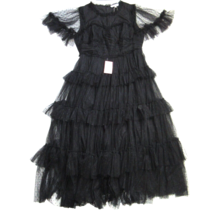 NWT Ivy City Co. Whimsical Maxi in Black Tulle Ruffled Dress XXL 2XL - £108.56 GBP