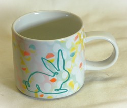 Starbucks Easter Bunny Rabbit Coffee Mug Cup Ceramic Spring Pastels 12 oz. - £13.48 GBP