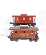 2 Lionel Trains Prewar 2657 Caboose 2 Variations O Gauge - €29,46 EUR