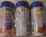 3x Nature's Bounty Optimal Solutions Advanced Hair, Skin, Nails, 80 Gummies - $29.69