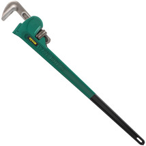 VEVOR 48" Cast Steel Pipe Wrench Straight Handle Plumber Tool 4.3" Jaw Capacity - £75.17 GBP